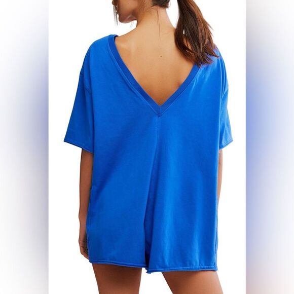 NWT FP Movement Hot Shot Tee Romper in Electric Shock - Sold Out Color! - Picture 5 of 7